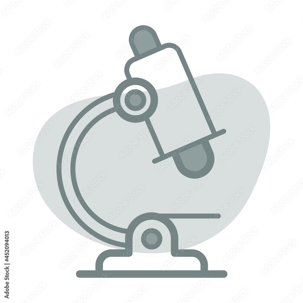 Microscope Healthcare Medical, vector graphic Illustration Icon. Microscope Healthcare Medical, vector graphic Illustration Icon.