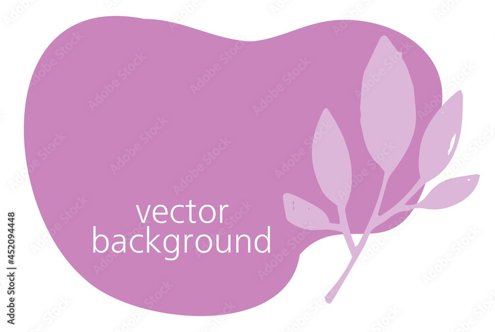 Leaves and botany on feminine elegant banners Leaves and botany on feminine elegant banners