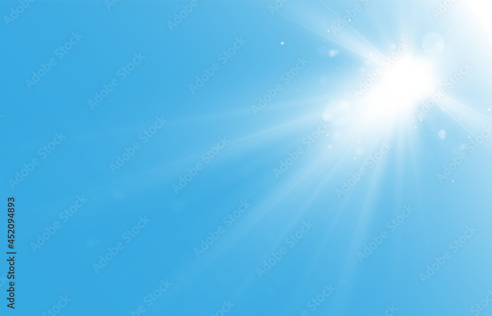 Beautiful glow, falling light for vector illustration.