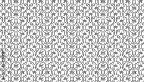 Vector seamless pattern. Jacquard Mesh Lace Fabric.