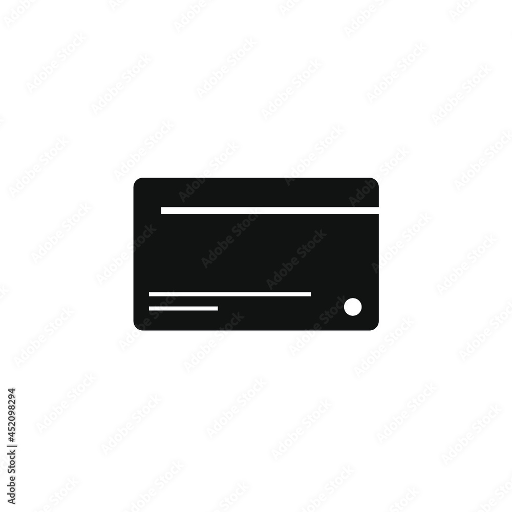 vector image of a black atm card vector image of a black atm card