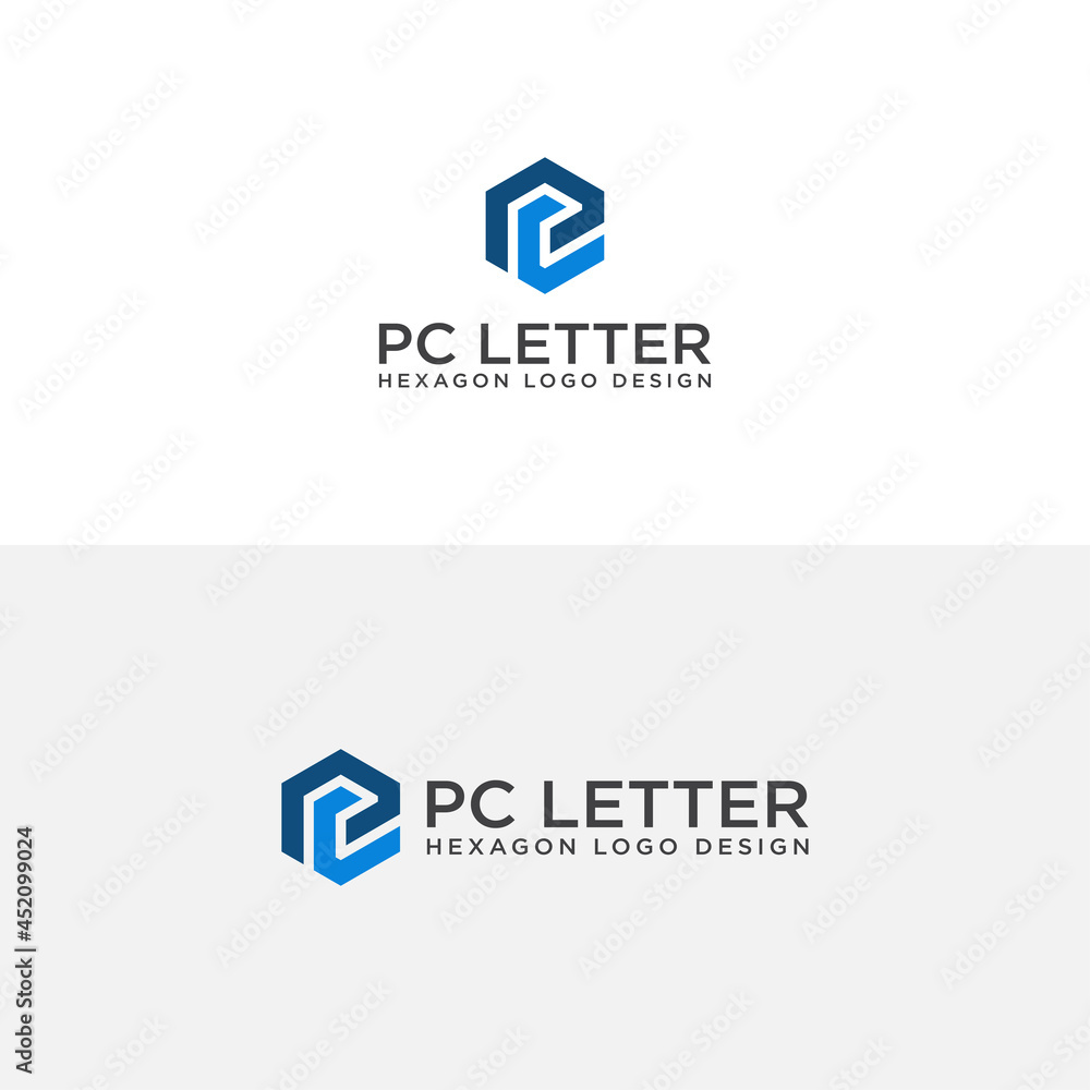 PC LETTER LOGO DESIGN VECTOR PC LETTER LOGO DESIGN VECTOR