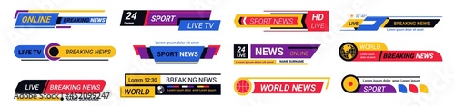 Breaking news banner for sports events summary