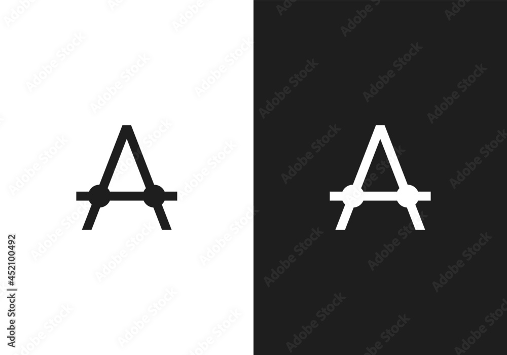 Minimal Letter A With Scaffolding Logo
Minimal Letter A With Scaffolding Logo
