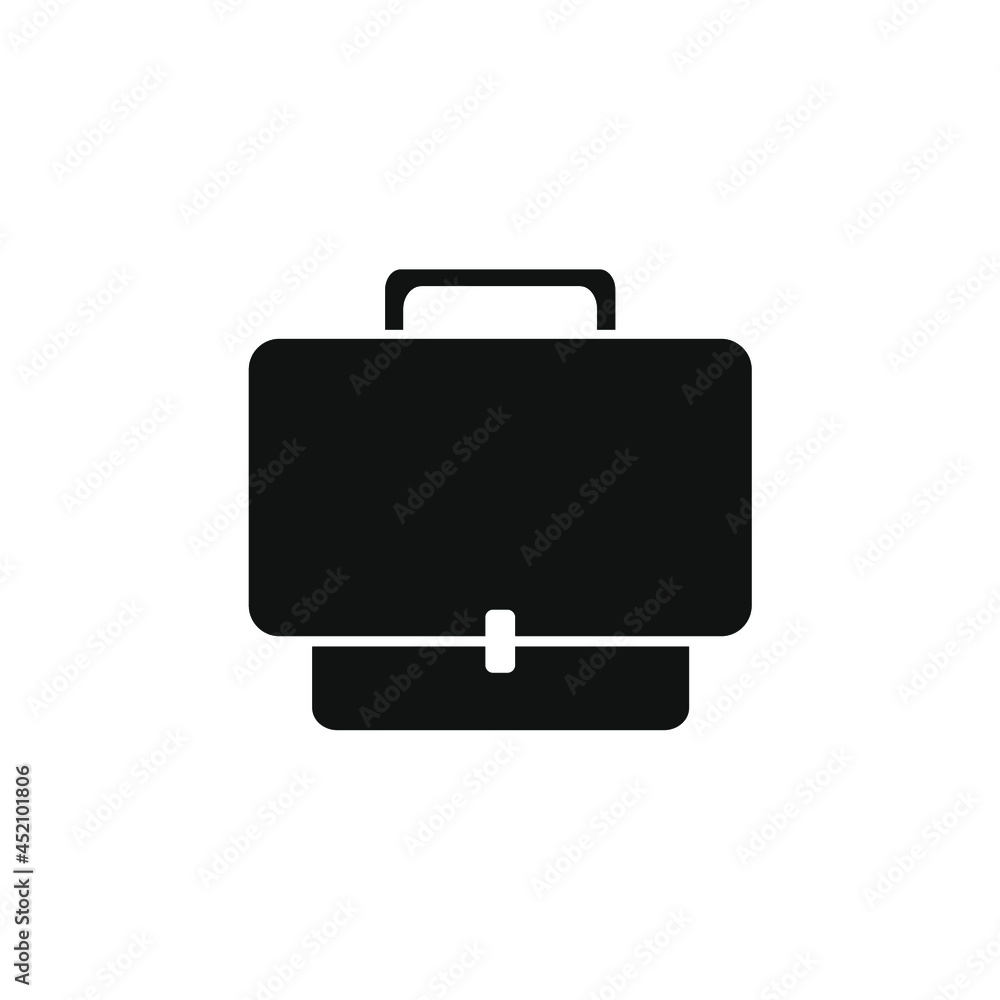 black briefcase vector image black briefcase vector image