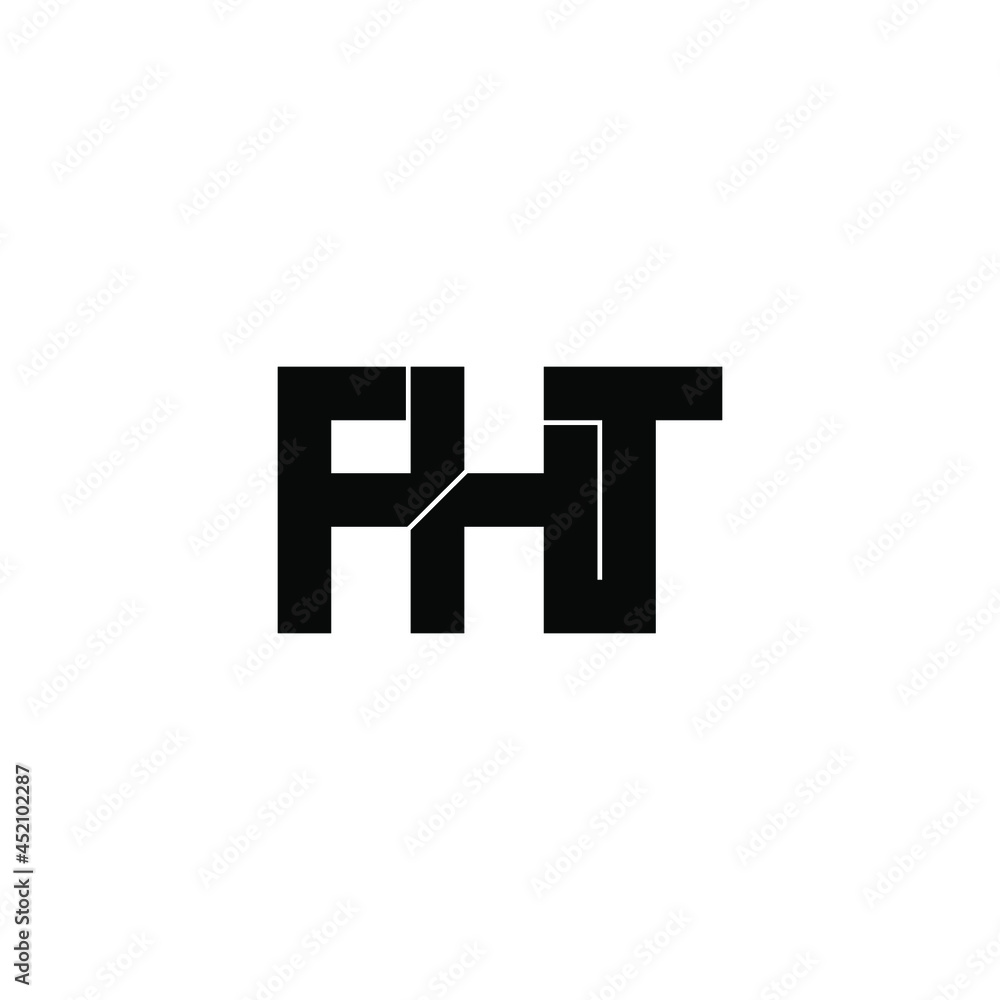 fht initial letter monogram logo design fht initial letter monogram logo design