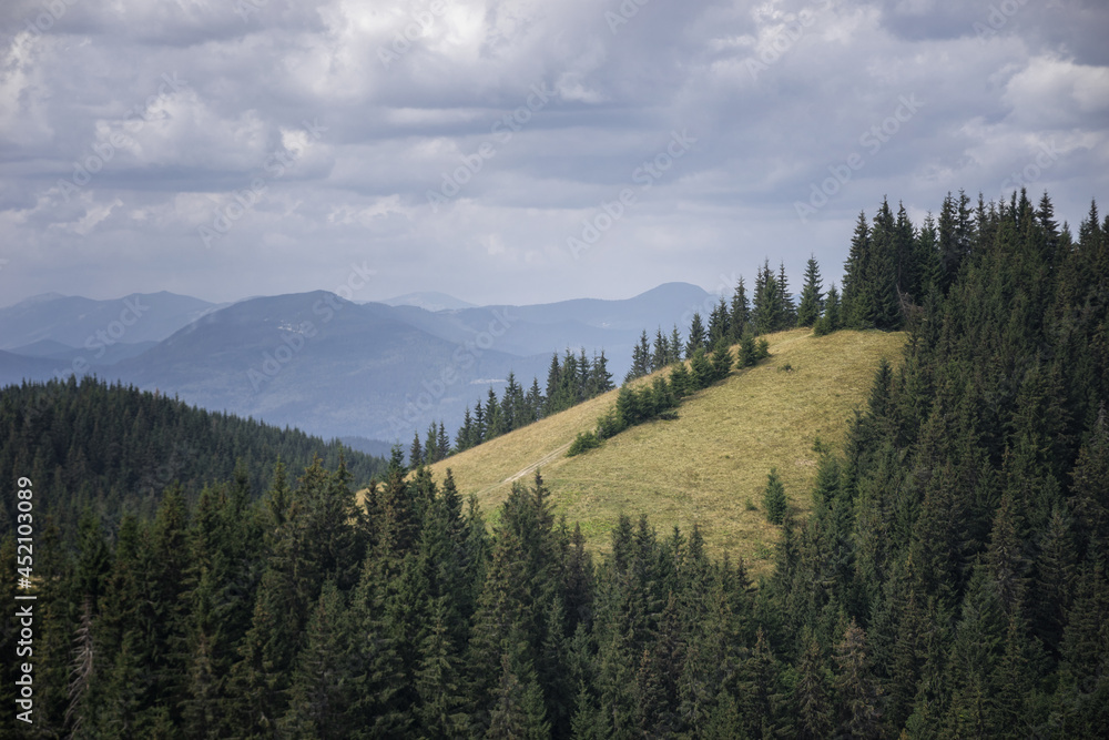 Mountain range Carpathians Ukraine