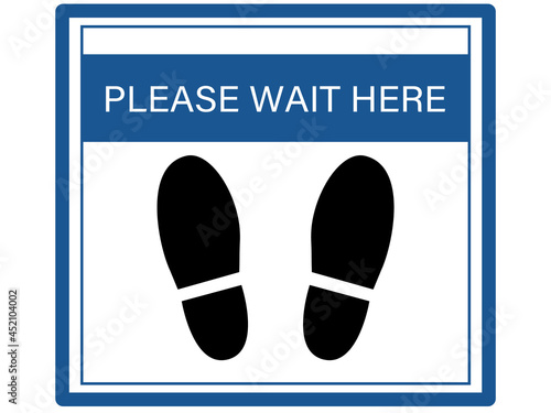 「こちらでお待ちください」ピクト_英語付