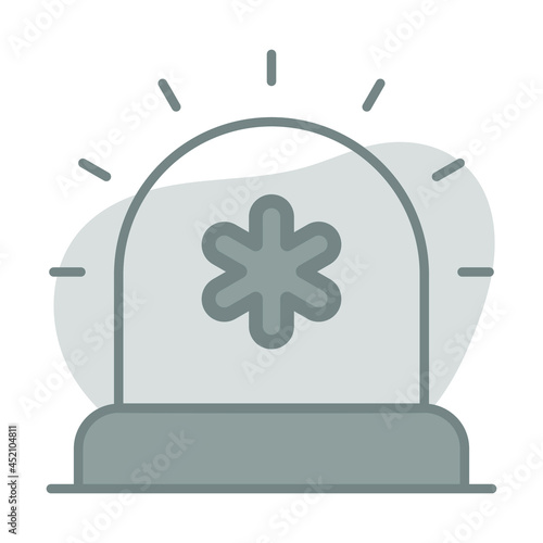 Siren Healthcare Medical, vector graphic Illustration Icon.
