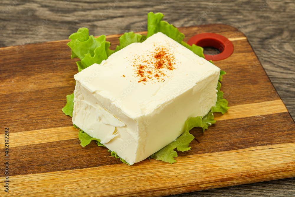 Greek traditional soft feta cheese