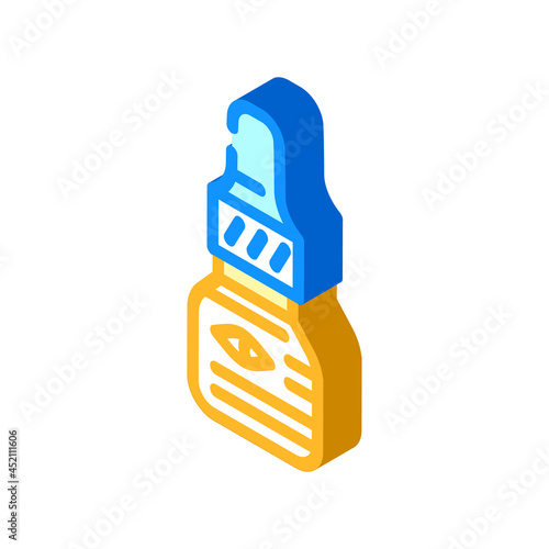 eye drops ophthalmology isometric icon vector. eye drops ophthalmology sign. isolated symbol illustration