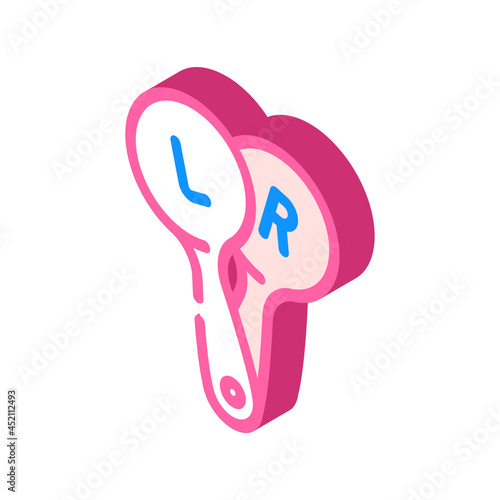 shoulder blades ophthalmology isometric icon vector. shoulder blades ophthalmology sign. isolated symbol illustration