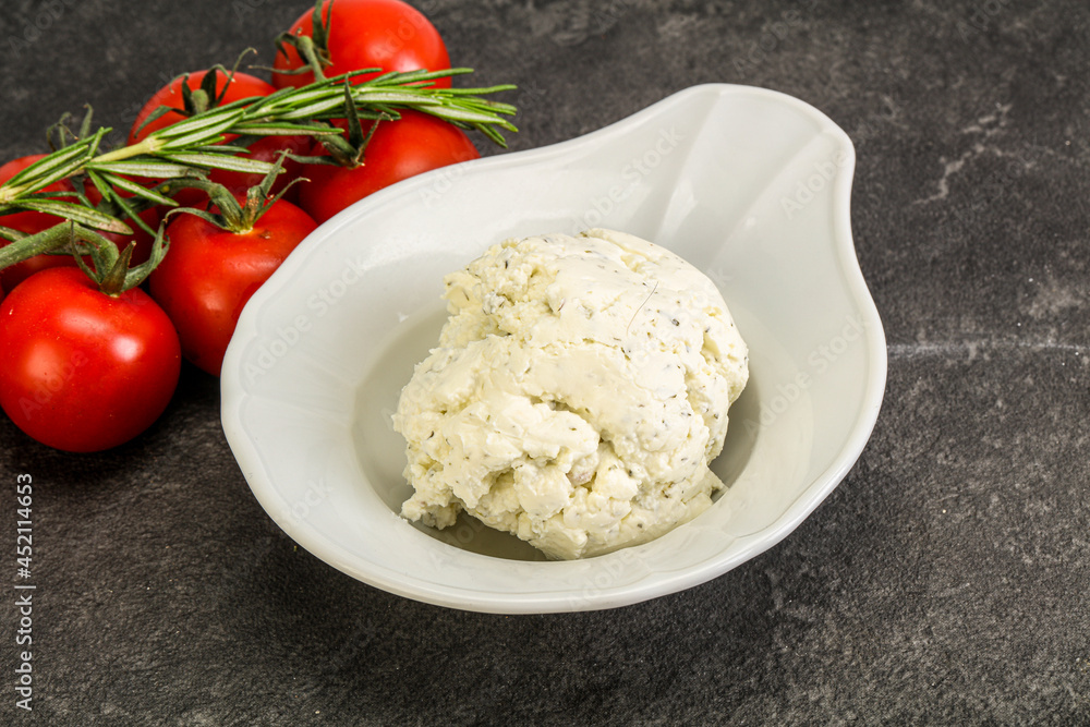 Soft cream cheese with herbs Soft cream cheese with herbs