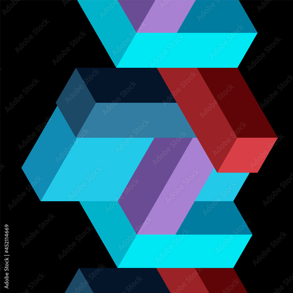 Abstract background. 3d cubes, cubic elements and blocks. Techno or business concept for wallpaper, banner, background, landing page Abstract background. 3d cubes, cubic elements and blocks. Techno or business concept for wallpaper, banner, background, landing page