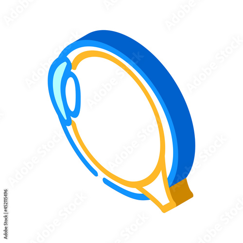eye treatment ophthalmology isometric icon vector. eye treatment ophthalmology sign. isolated symbol illustration