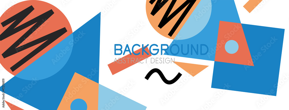 Abstract background with blocks, lines, geometric shapes. Techno or business concept for wallpaper, banner, background, landing page Abstract background with blocks, lines, geometric shapes. Techno or business concept for wallpaper, banner, background, landing page