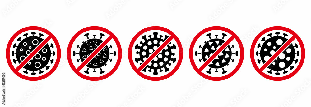 coronavirus icon set, virus icon set vector sign symbol coronavirus icon set, virus icon set vector sign symbol