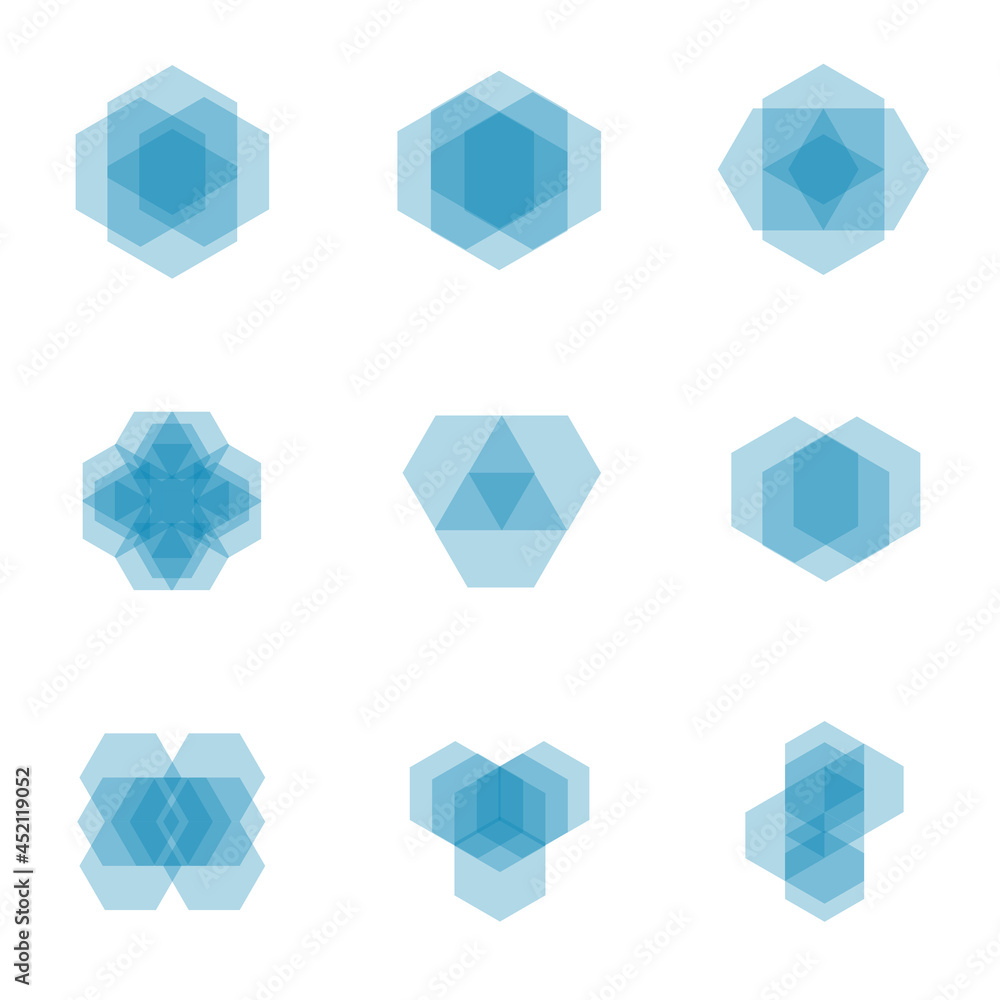 layered hexagons layered hexagons
