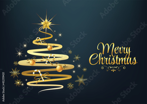 merry christmas art vector