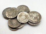 Copies of vintage silver coins