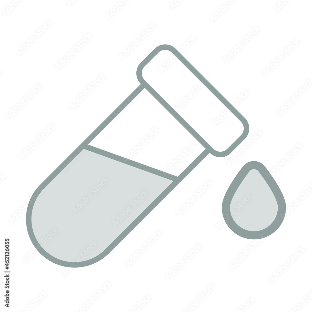 Test Tube Healthcare Medical, vector graphic Illustration Icon. Test Tube Healthcare Medical, vector graphic Illustration Icon.
