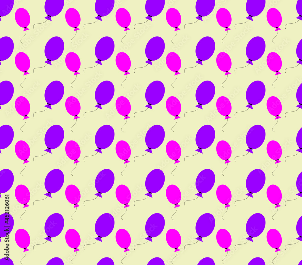 Pattern with balloons on a light background. Pattern with balloons on a light background.