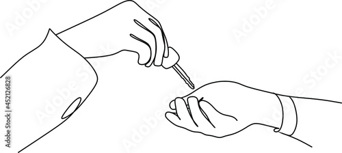 Realtor, sale purchase of housing line art