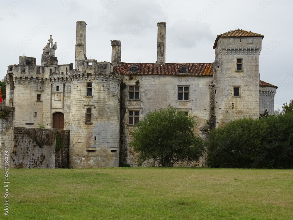 old castle in the country west france