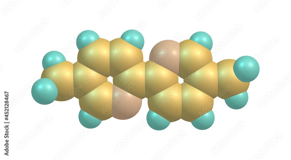 Abametapir molecular structure isolated on white Abametapir molecular structure isolated on white