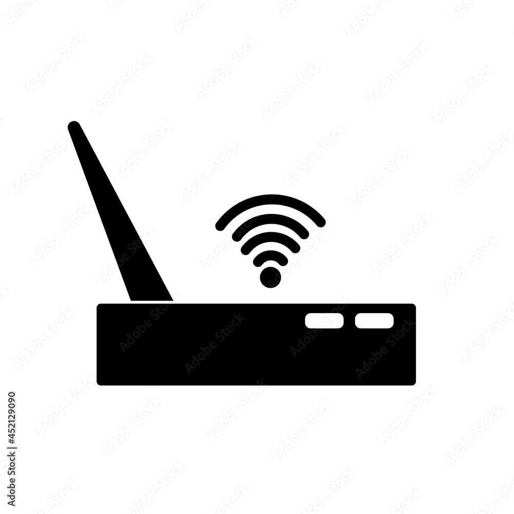 Router Modem Wifi Icon Illustration Router Modem Wifi Icon Illustration