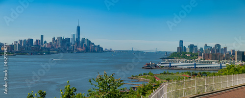 Hudson River, Lower Manhattan and New Jersey, New York photo