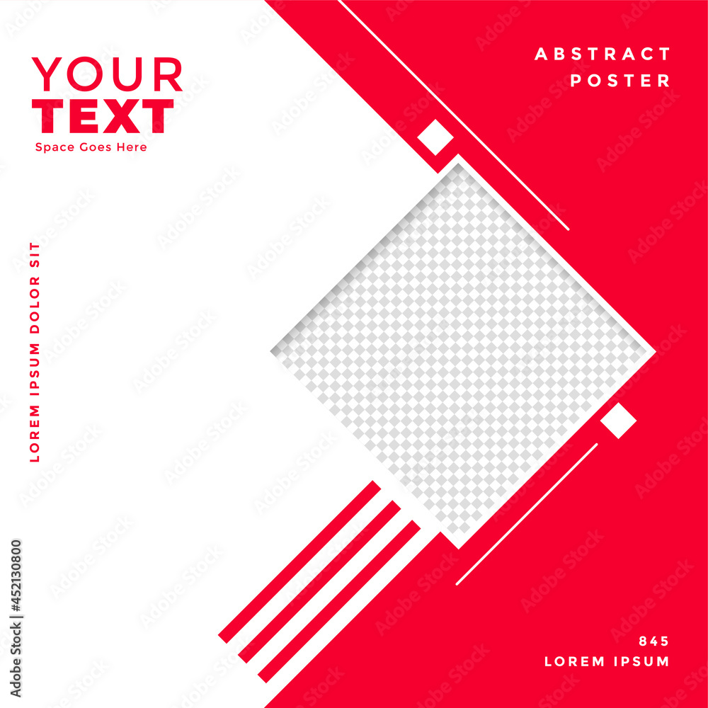 red and white social media post banner template red and white social media post banner template