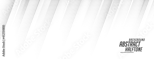 white halftone banner in motion line style