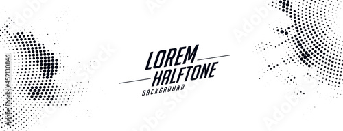 abstract white halftone banner texture