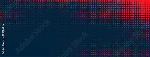 red halftone pattern on dark background