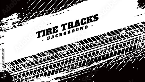 tire texture print on grunge dirty background