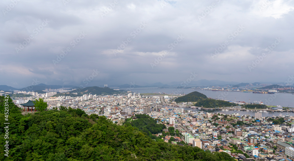 Fototapeta premium 한국 목포바다 풍경