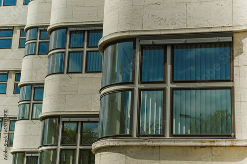 Wallpaper Mural Shell Haus in Berlin, Germany - modern bauhaus inspired building designed by architect Emil Fahrenkamp in 1932 Torontodigital.ca