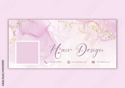 Watercolour facebook cover design