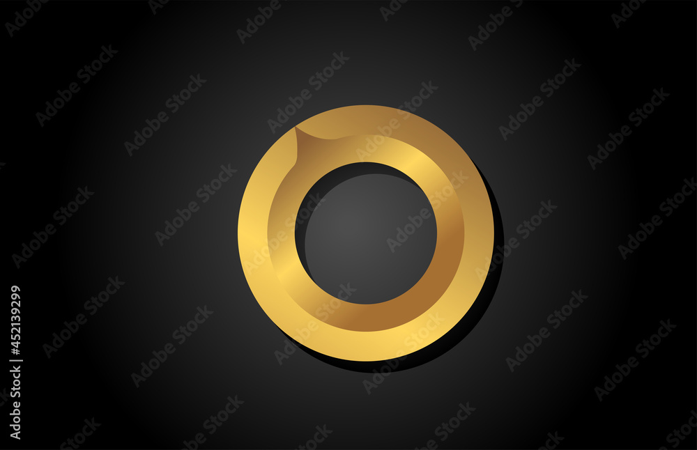 gold golden O alphabet letter logo icon design. Company template for luxury business gold golden O alphabet letter logo icon design. Company template for luxury business