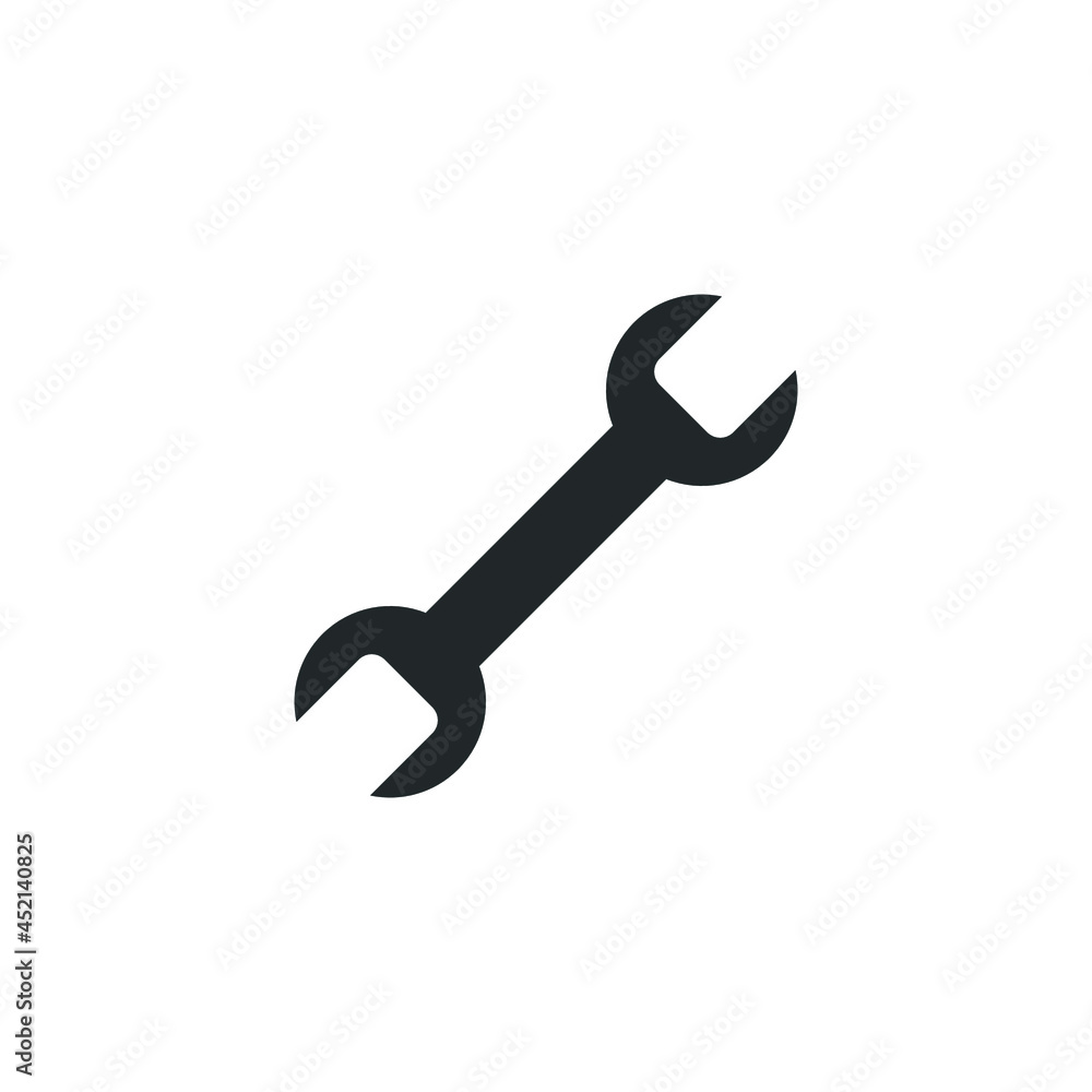 wrench tool isolated vector icon wrench tool isolated vector icon