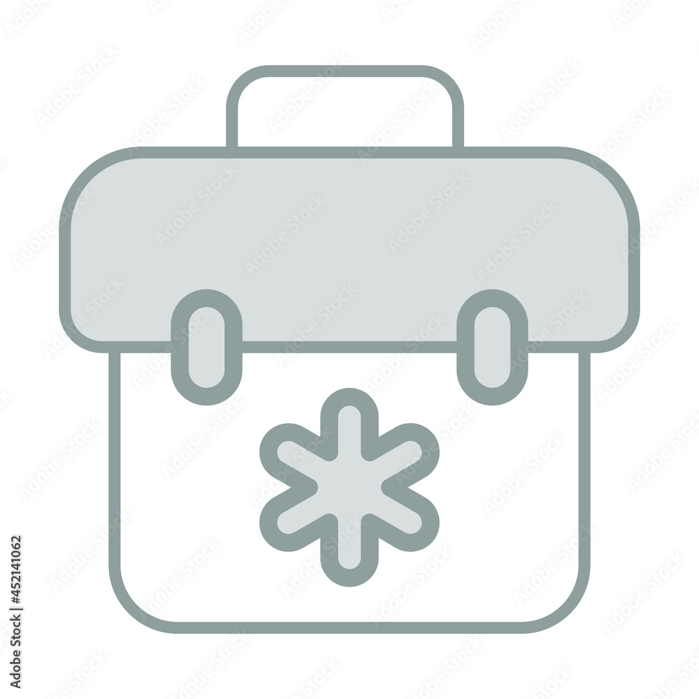 Briefcase Healthcare Medical, vector graphic Illustration Icon. Briefcase Healthcare Medical, vector graphic Illustration Icon.