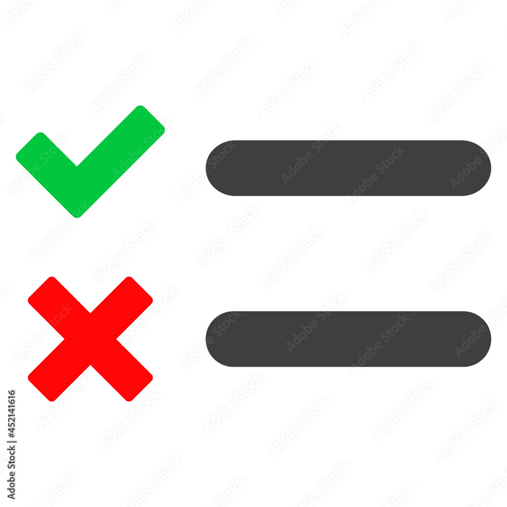 Obraz premium Checklist icon with flat style. Isolated vector checklist icon image on a white background.