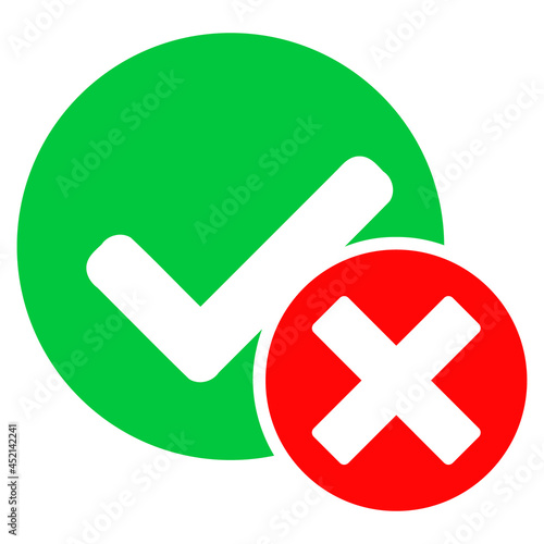 False positive icon with flat style. Isolated vector false positive icon image on a white background.