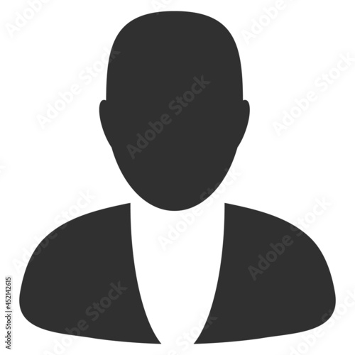 Guy person icon with flat style. Isolated vector guy person icon image on a white background.