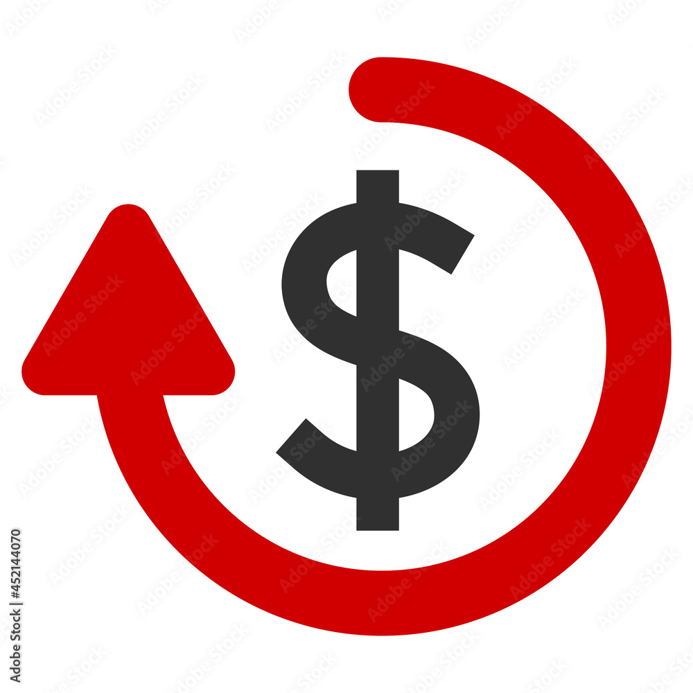Refund icon with flat style. Isolated vector refund icon image on a white background. Refund icon with flat style. Isolated vector refund icon image on a white background.