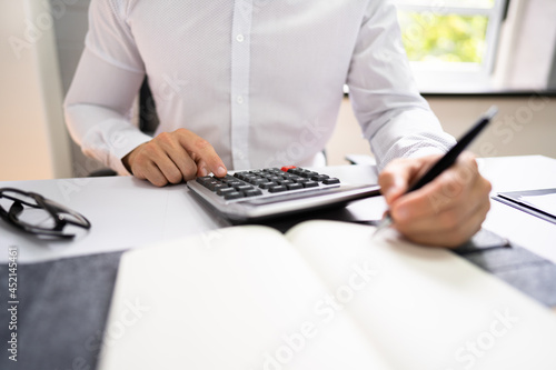 Accounting Finance Paperwork In Office