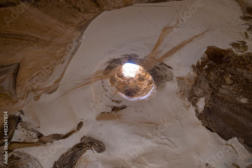 ancient chalk caves in beit guvrin park photo