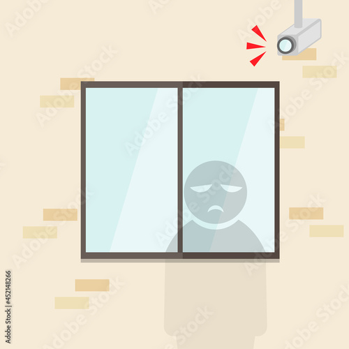 空き巣 防犯カメラ 家 窓 外から見ている 入れない がっかり