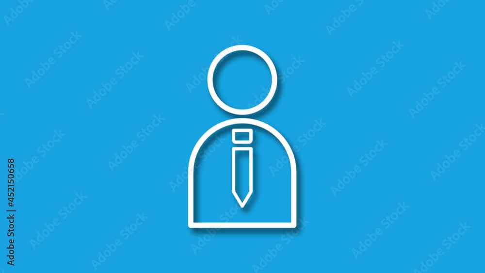 moving veryfied pearson icon with shadow effect isolated on blue screen. loop motion animation. Account, profile, veryfied pearson and web symbol related 4K graphic footage. moving veryfied pearson icon with shadow effect isolated on blue screen. loop motion animation. Account, profile, veryfied pearson and web symbol related 4K graphic footage.